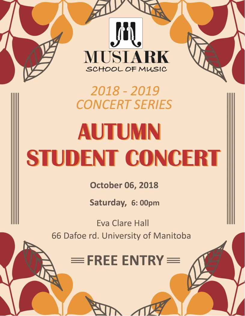 2018 Autumn Student Concert